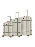 Rock Luggage vintage cream 3-piece suitcase set - British product
