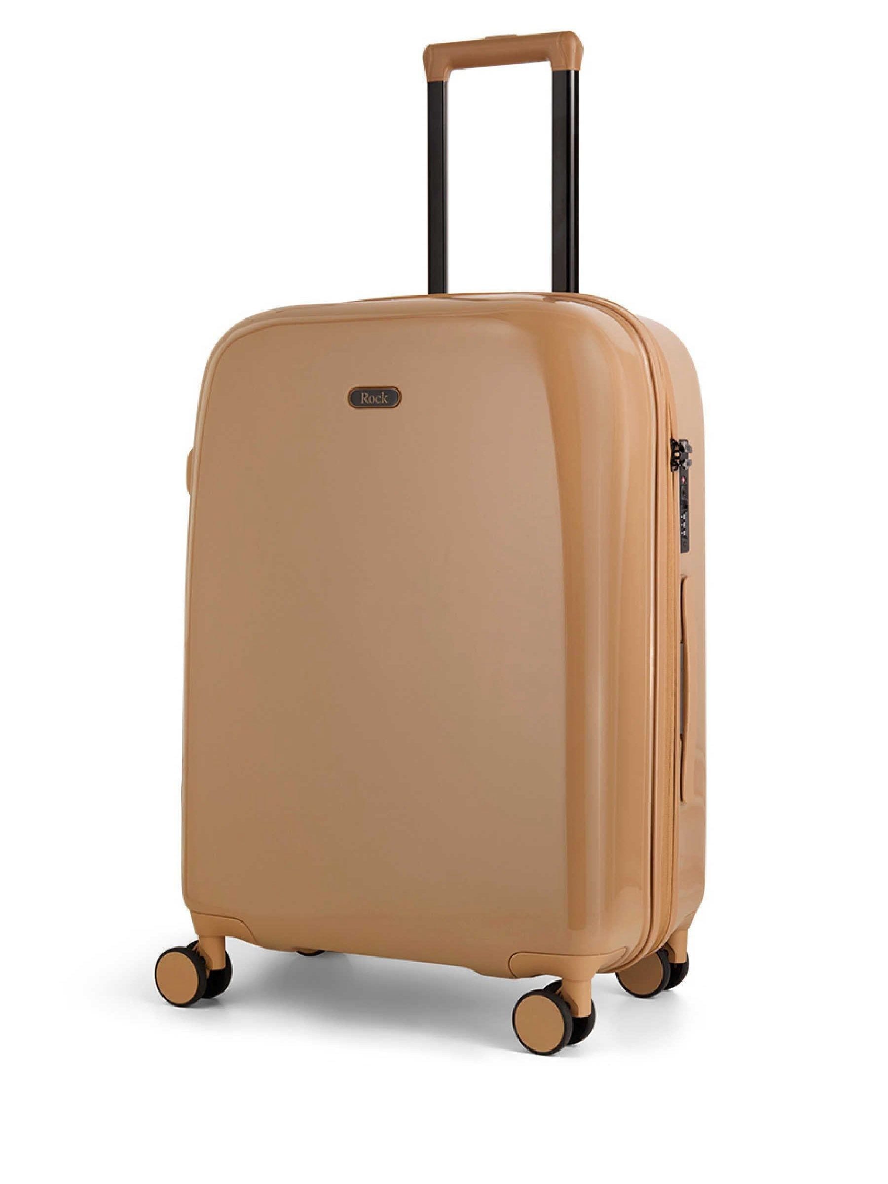 Rock Gelato medium brown suitcase 68 litres, imported from the UK