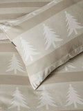 Vantona Natural Christmas Trees quilt cover set (British brand)