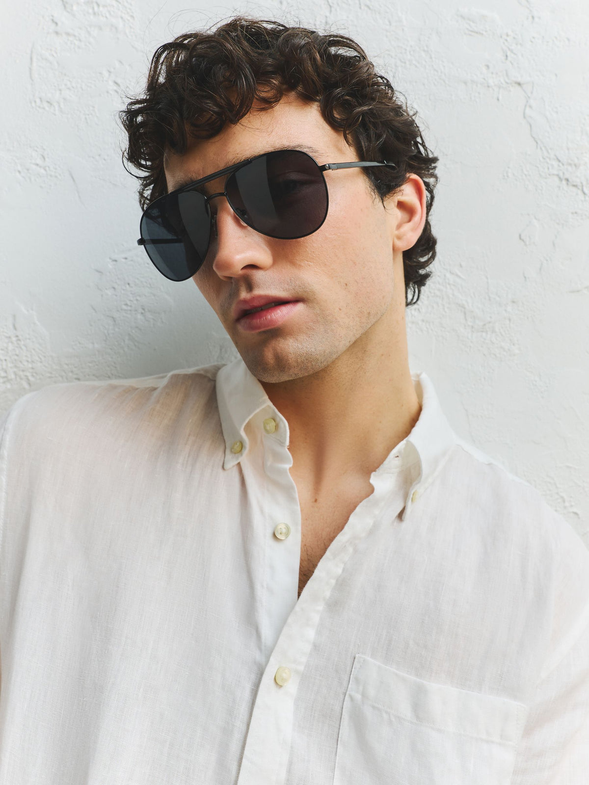 Gunmetal Grey Aviator Style Sunglasses