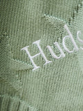 My 1st Years personalised star jacquard blanket sage green - British product