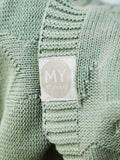 My 1st Years personalised star jacquard blanket sage green - British product