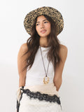 Monochrome twisted straw Panama hat, UK version