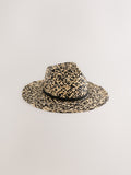 Monochrome twisted straw Panama hat, UK version