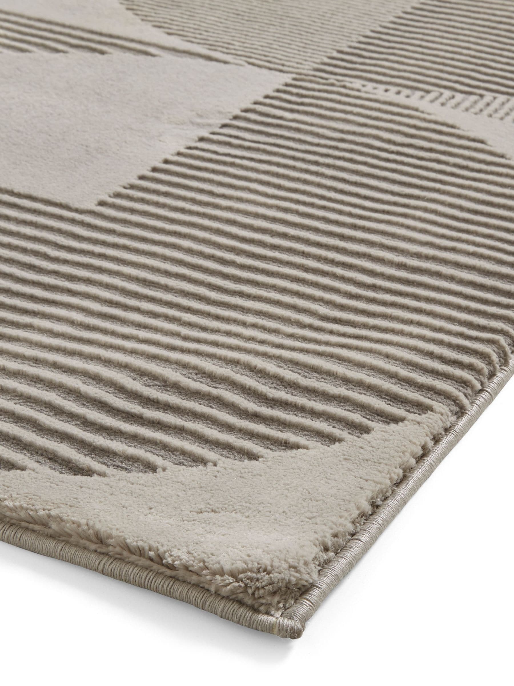 Catherine Lansfield silver retro circles rug, imported from the UK