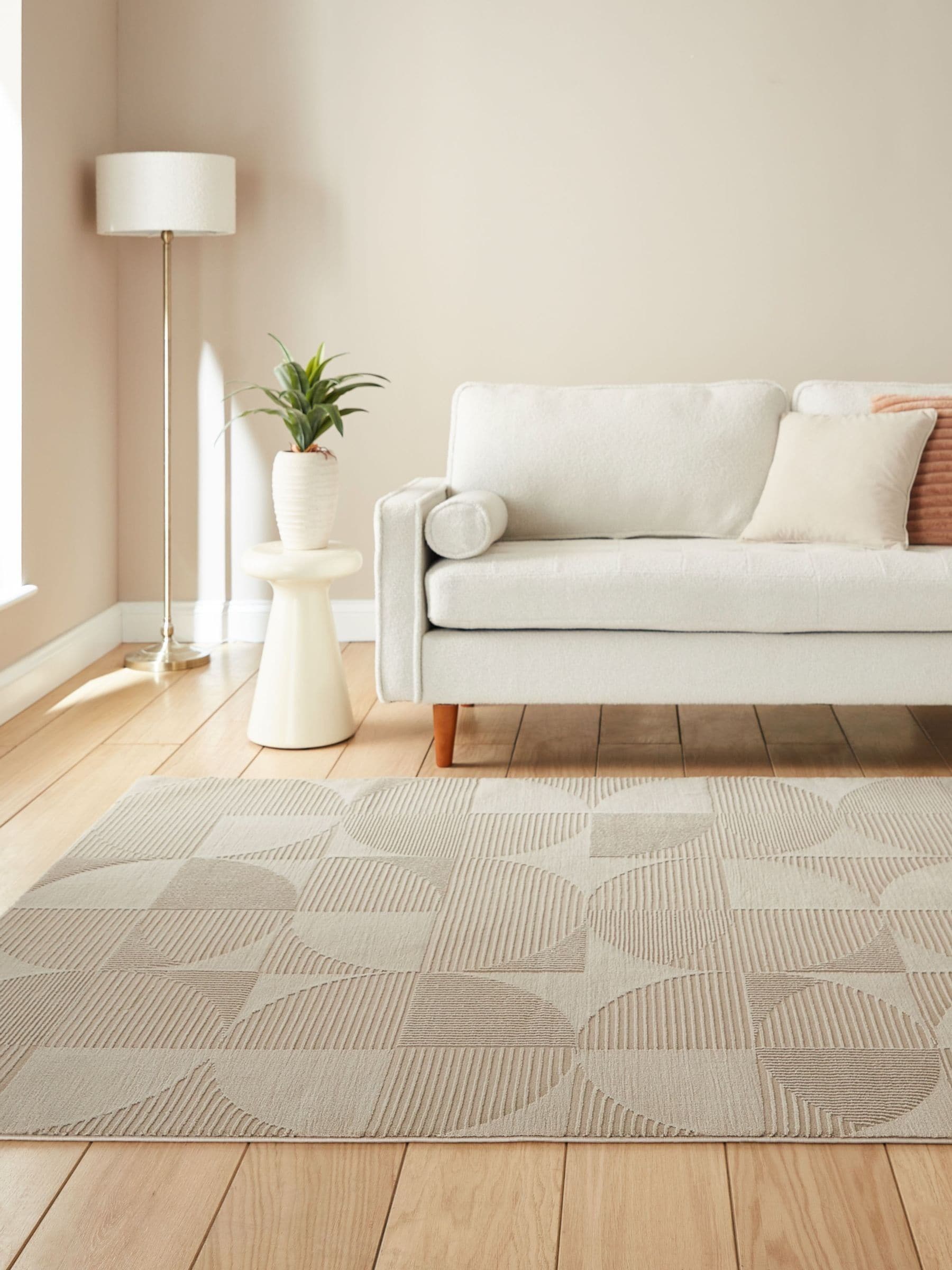 Catherine Lansfield retro circles washable rug - British product