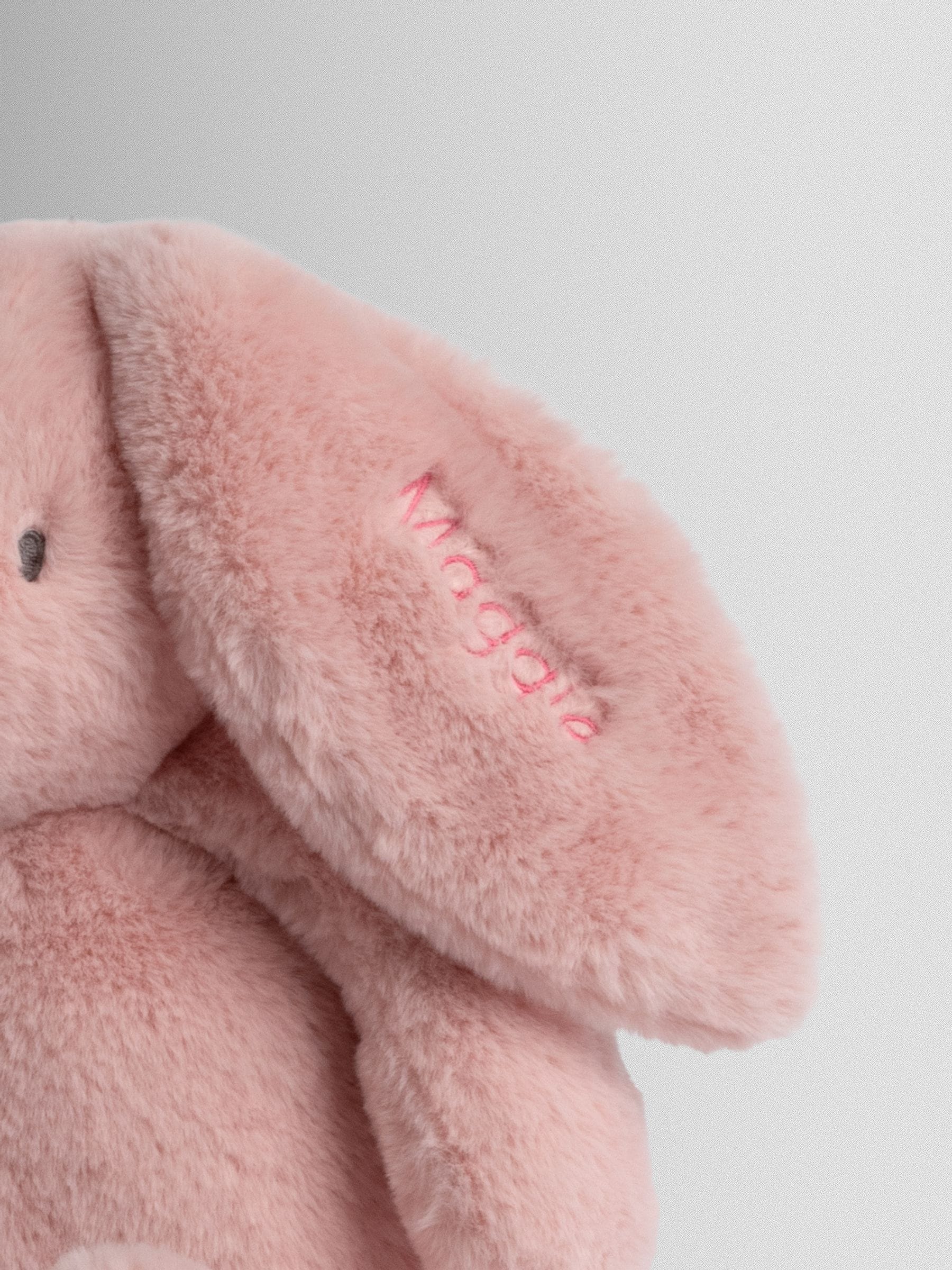 JoJo Maman Bébé pink bunny small personalised soft toy - British product