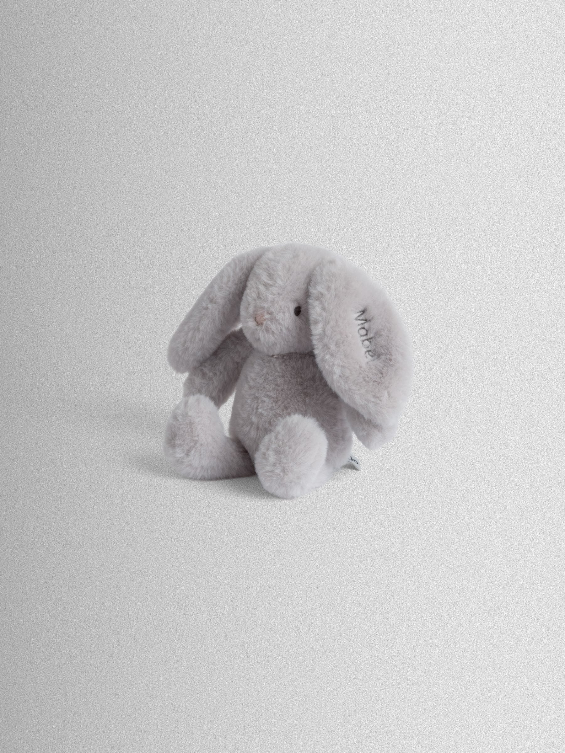 JoJo Maman Bébé Blue Bunny Personalised Soft Toy Plushie - Small