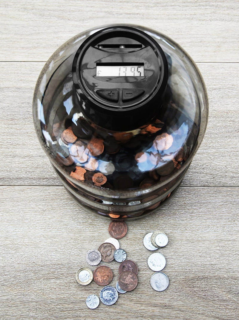 MenKind Super Size coin counting jar, imported from the UK