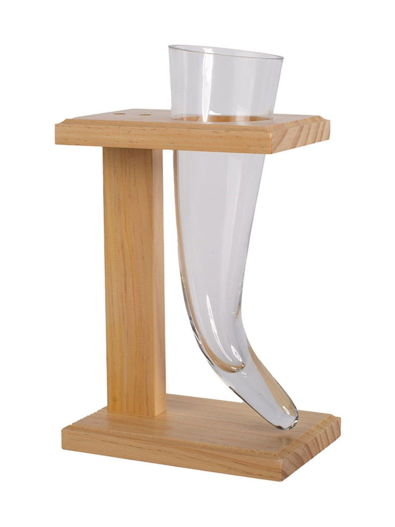 MenKind Viking horn drinking glass clear 480ml - British product