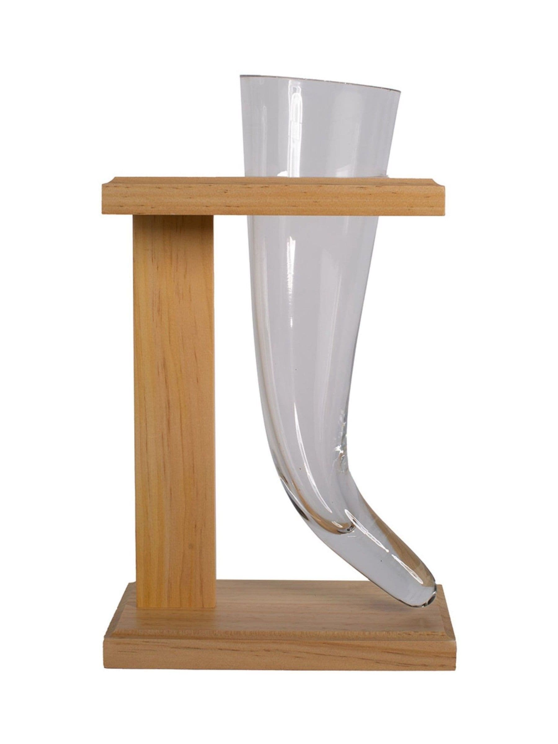 MenKind Viking horn drinking glass clear 480ml - British product