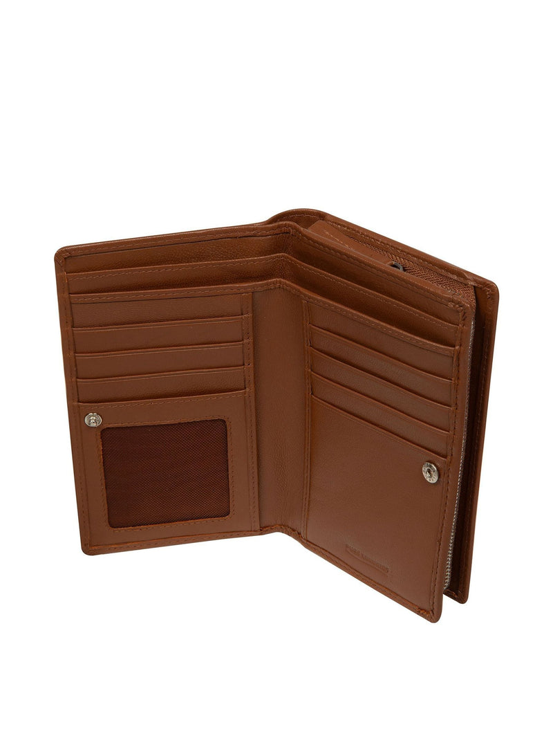Pure Luxuries brown Julia leather purse (British brand)