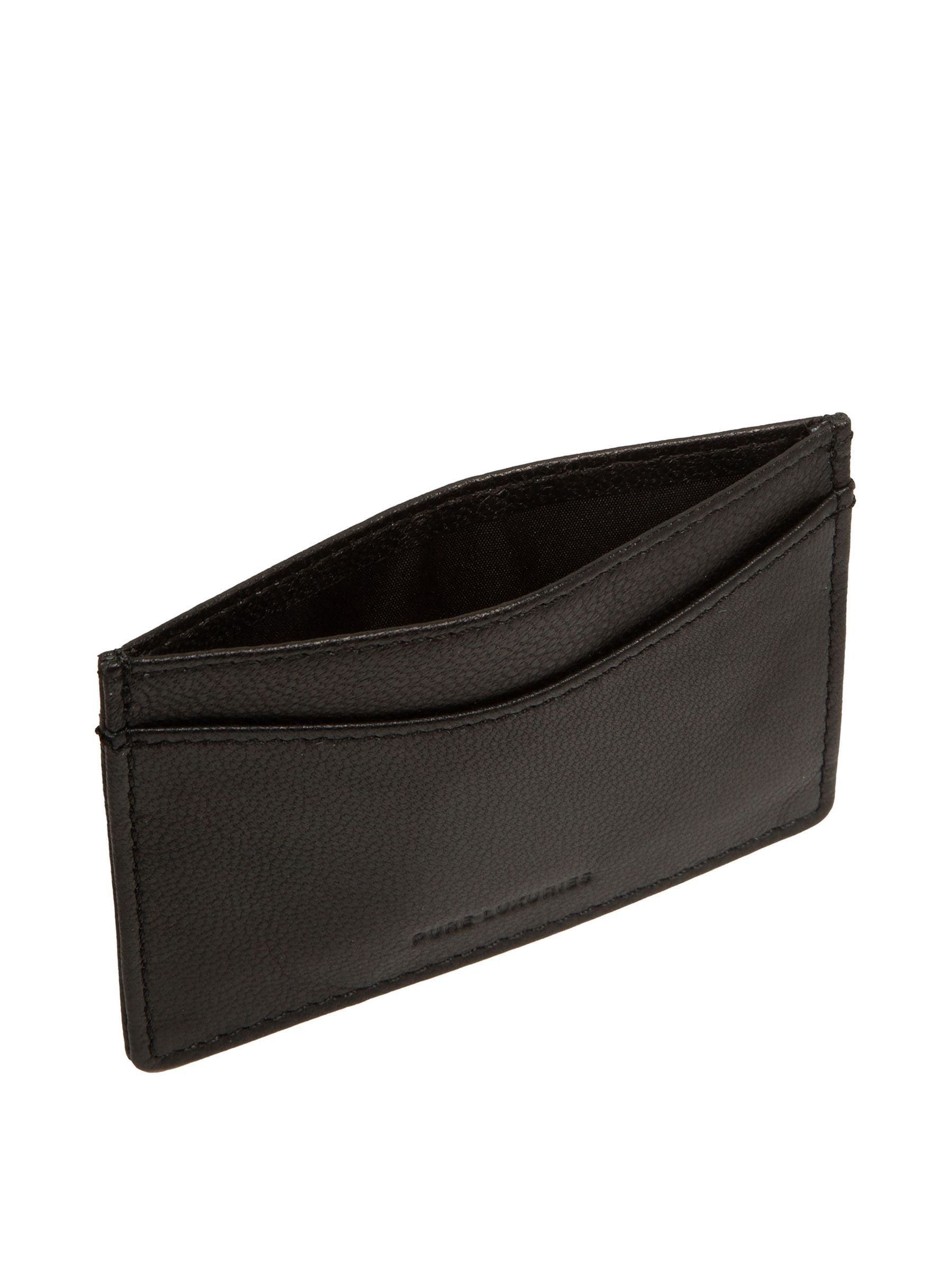 Pure Luxuries London Black Anna leather card holder (British brand)