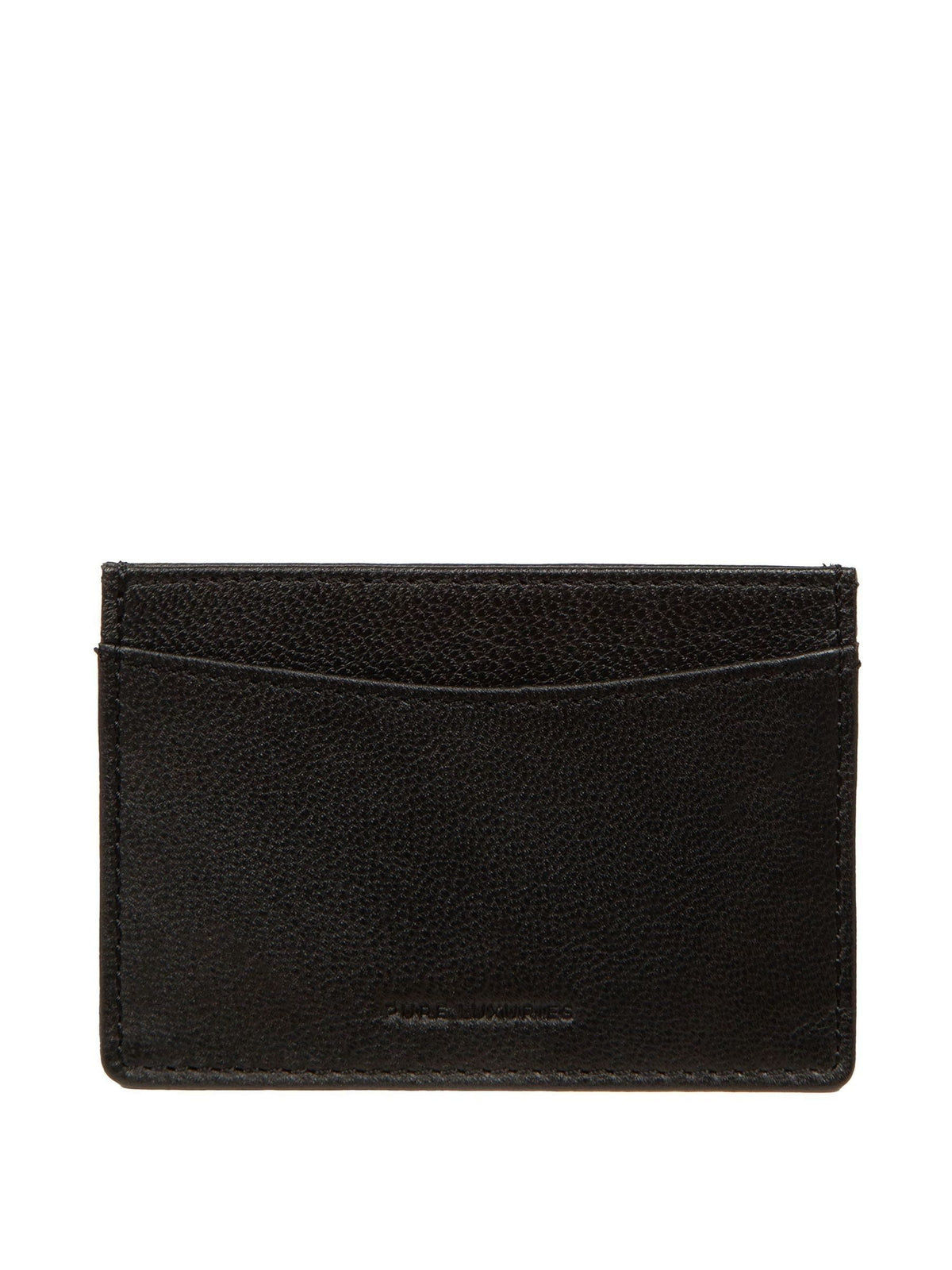 Pure Luxuries London Black Anna leather card holder (British brand)