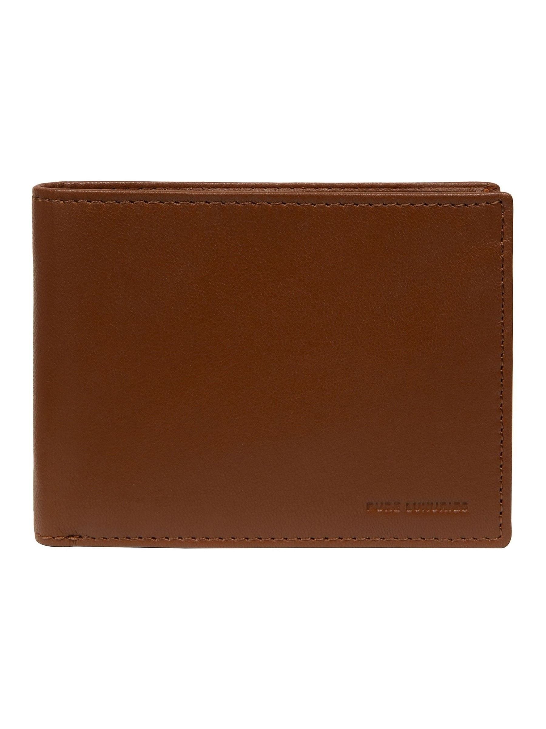 Pure Luxuries London brown Jack leather wallet 10x12.5cm - British product