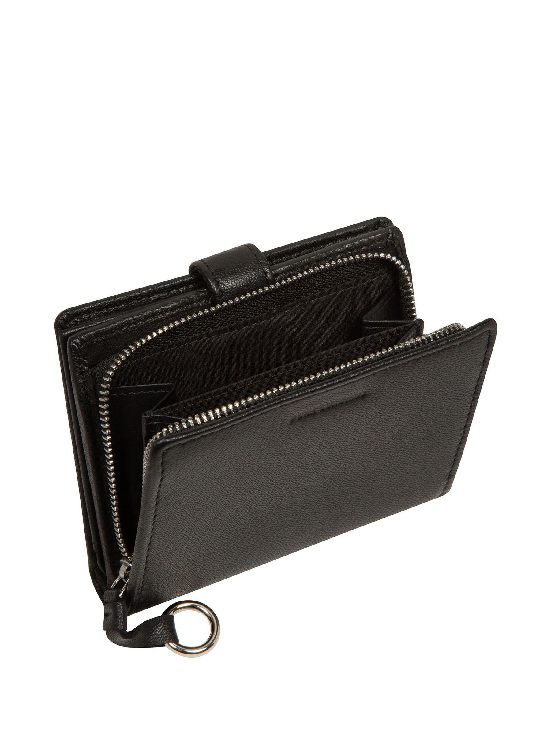 Pure Luxuries London black Louise leather purse, UK version