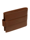 Cultured London brown leather wallet, imported from the UK