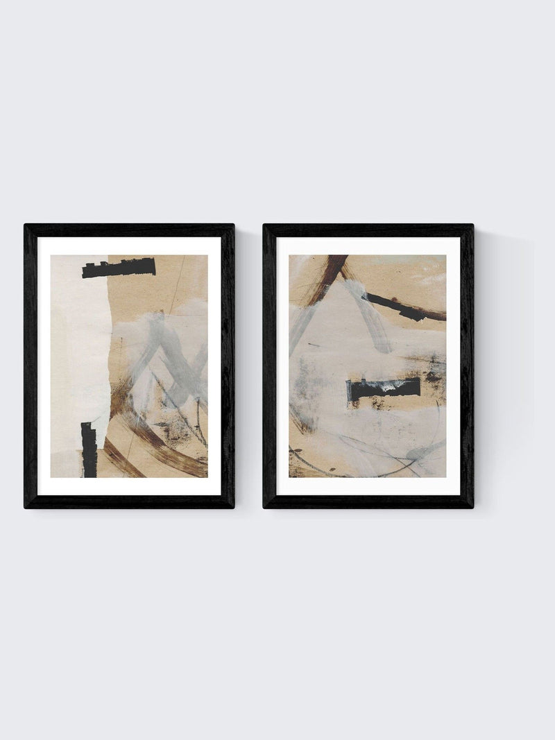 East End Prints Black Reunion wall art set - British product