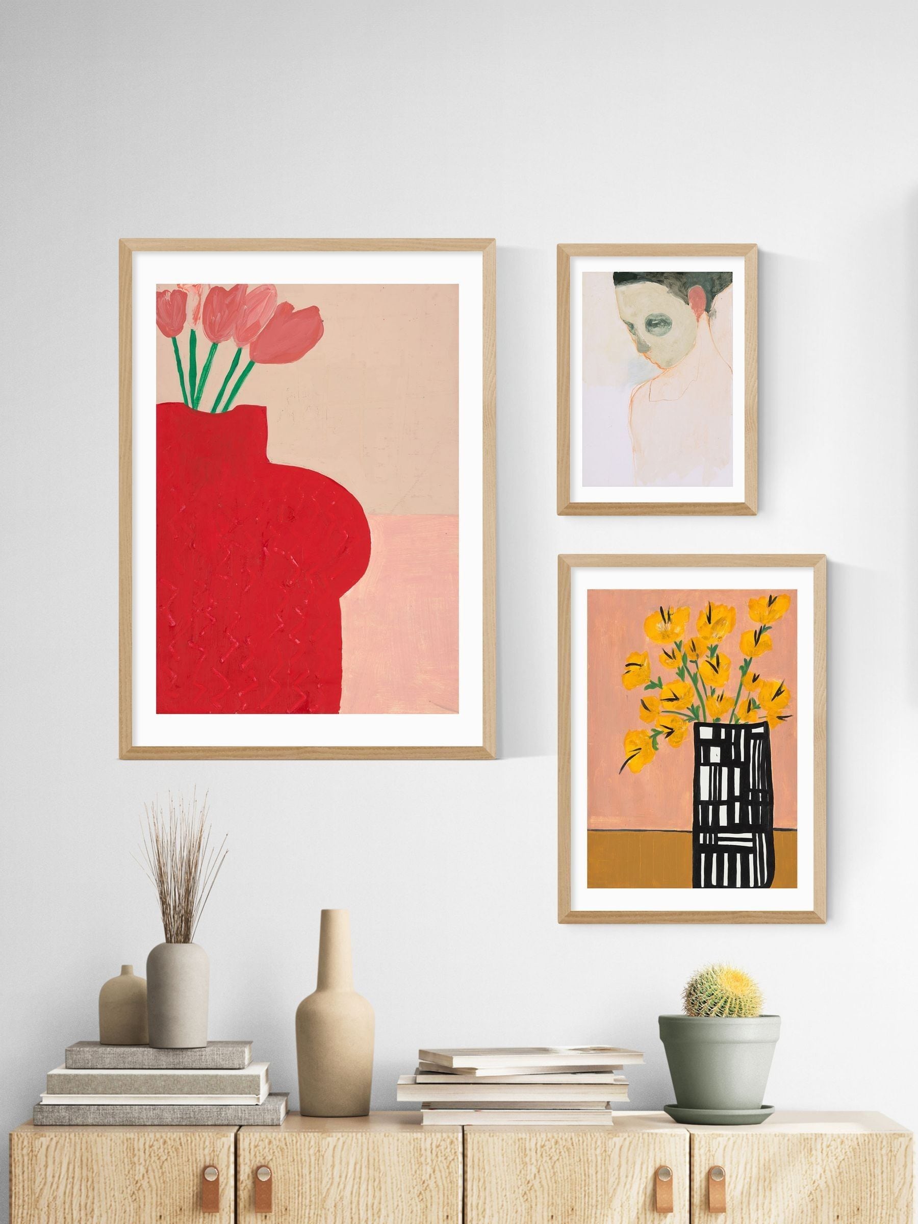 East End Prints white nude portrait wall art print - British product