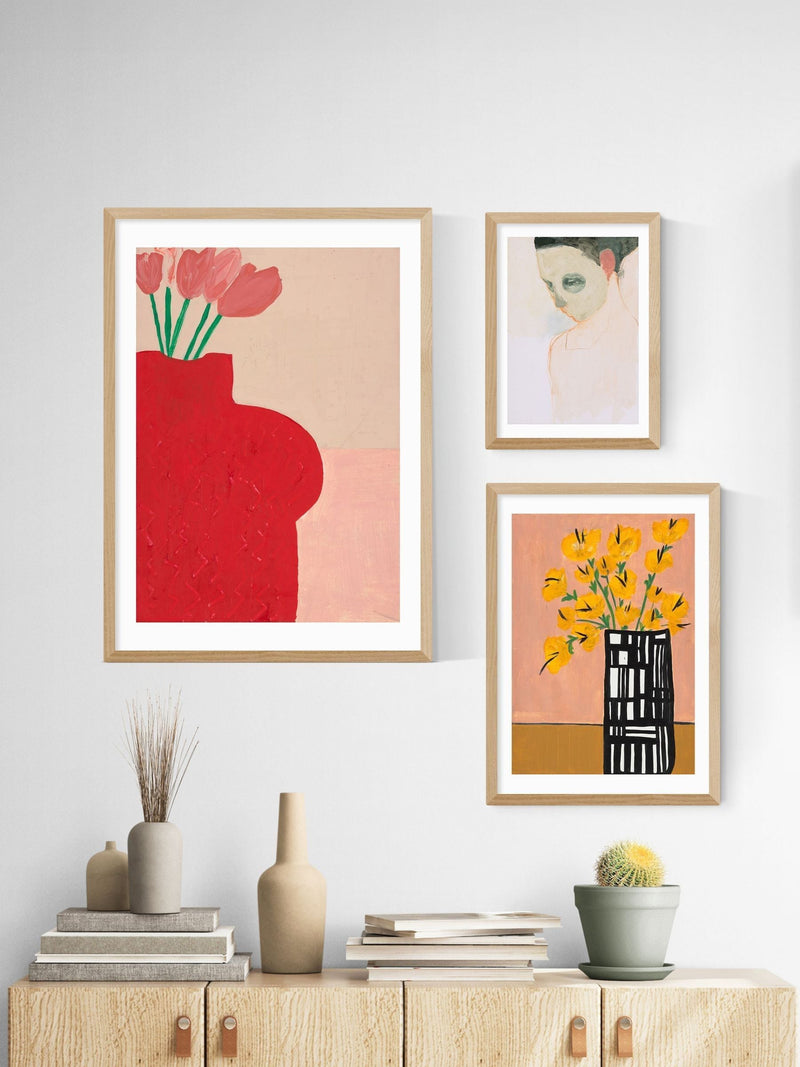 East End Prints white nude portrait wall art print - British product