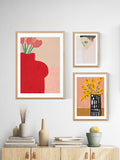 East End Prints white nude portrait wall art print - British product