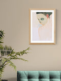 East End Prints white nude portrait wall art print - British product