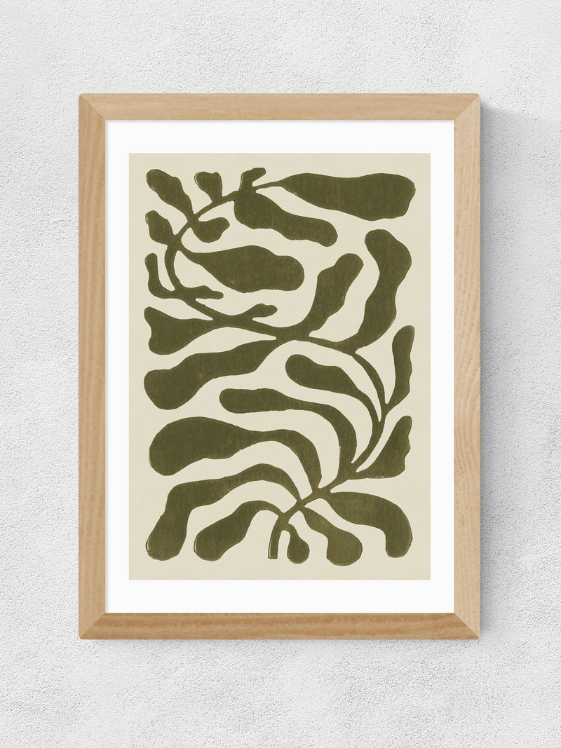 East End Prints black one hundred leaved plant wall art print - British product