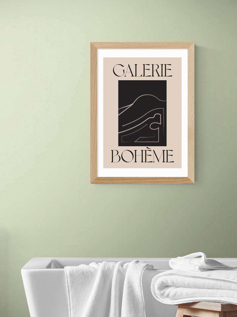 East End Prints Oak La Vie Boheme wall art print - British product