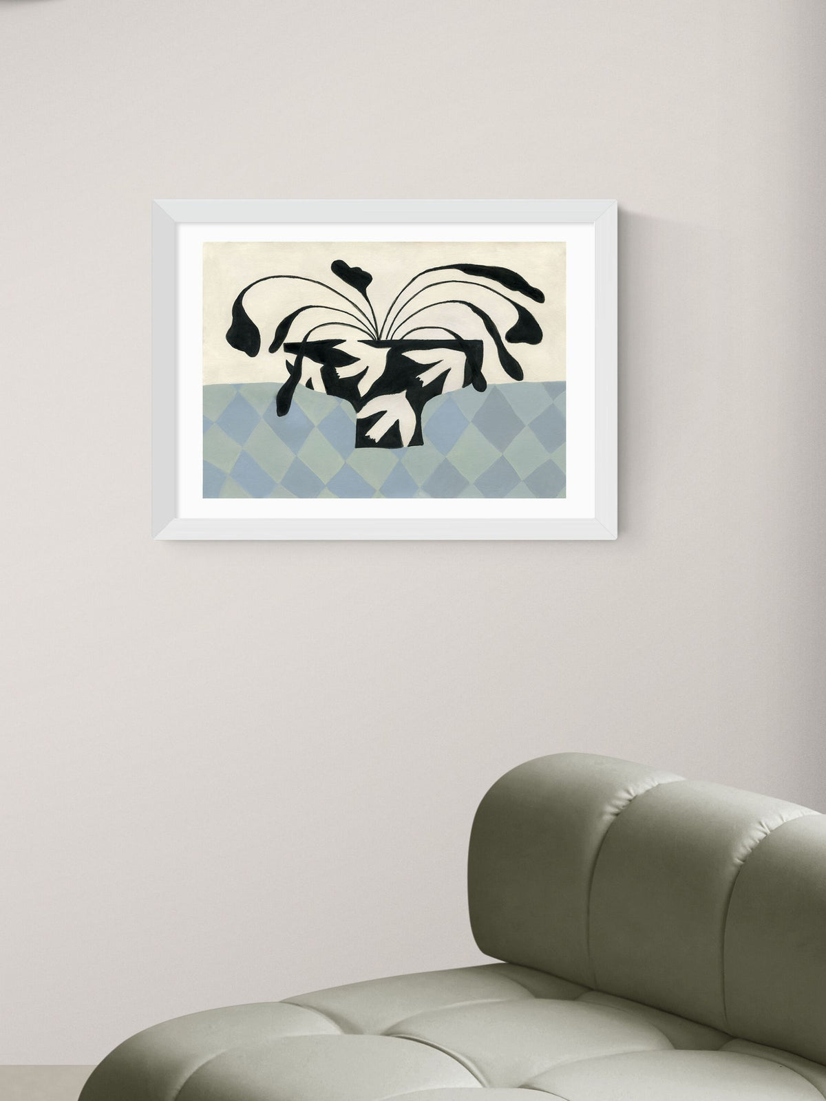 East End Prints White Dove Peace Vase Wall Art Print by Jazmine Joye
