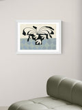 East End Prints white dove peace vase wall art print - British product
