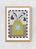 East End Prints oak star vase art print - British product