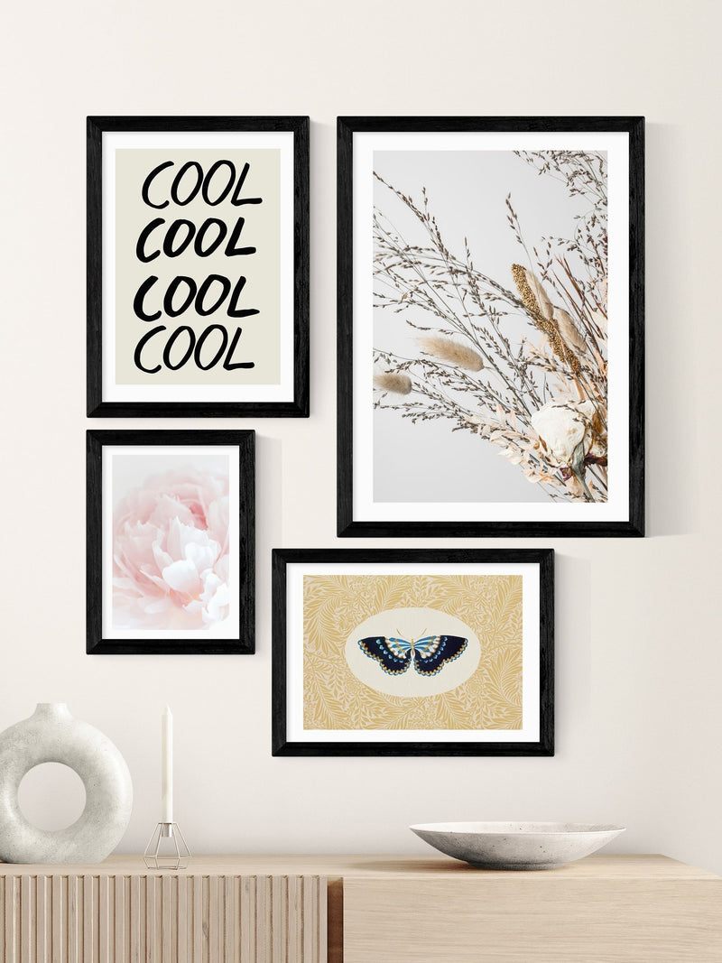 East End Prints Black Peony 05 wall art print - British product