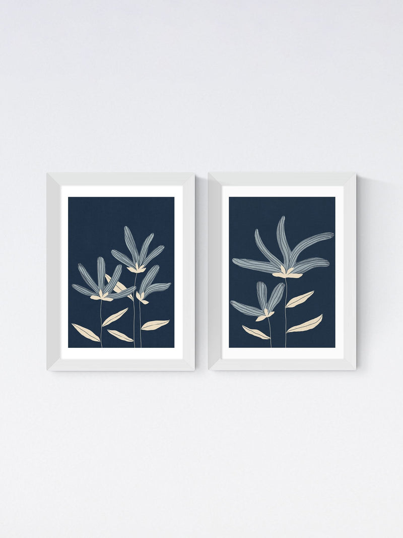 East End Prints white flowers wall art, imported from the UK