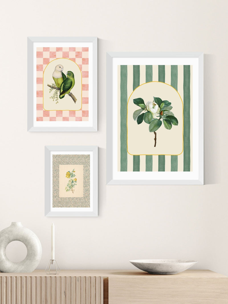 East End Prints White Charming Roses Wall Art Print by Oh Fine! Art