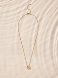 Gold tone waterproof stainless steel pebble necklace, UK version