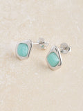 Sterling Silver Turquoise Stud Earrings - British product