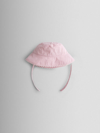 Next JoJo Maman Bébé Pink Gingham Floppy Sun Hat- Buy online at McGrocer