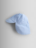 JoJo Maman Bébé blue cheesecloth legionnaire cap, imported from the UK