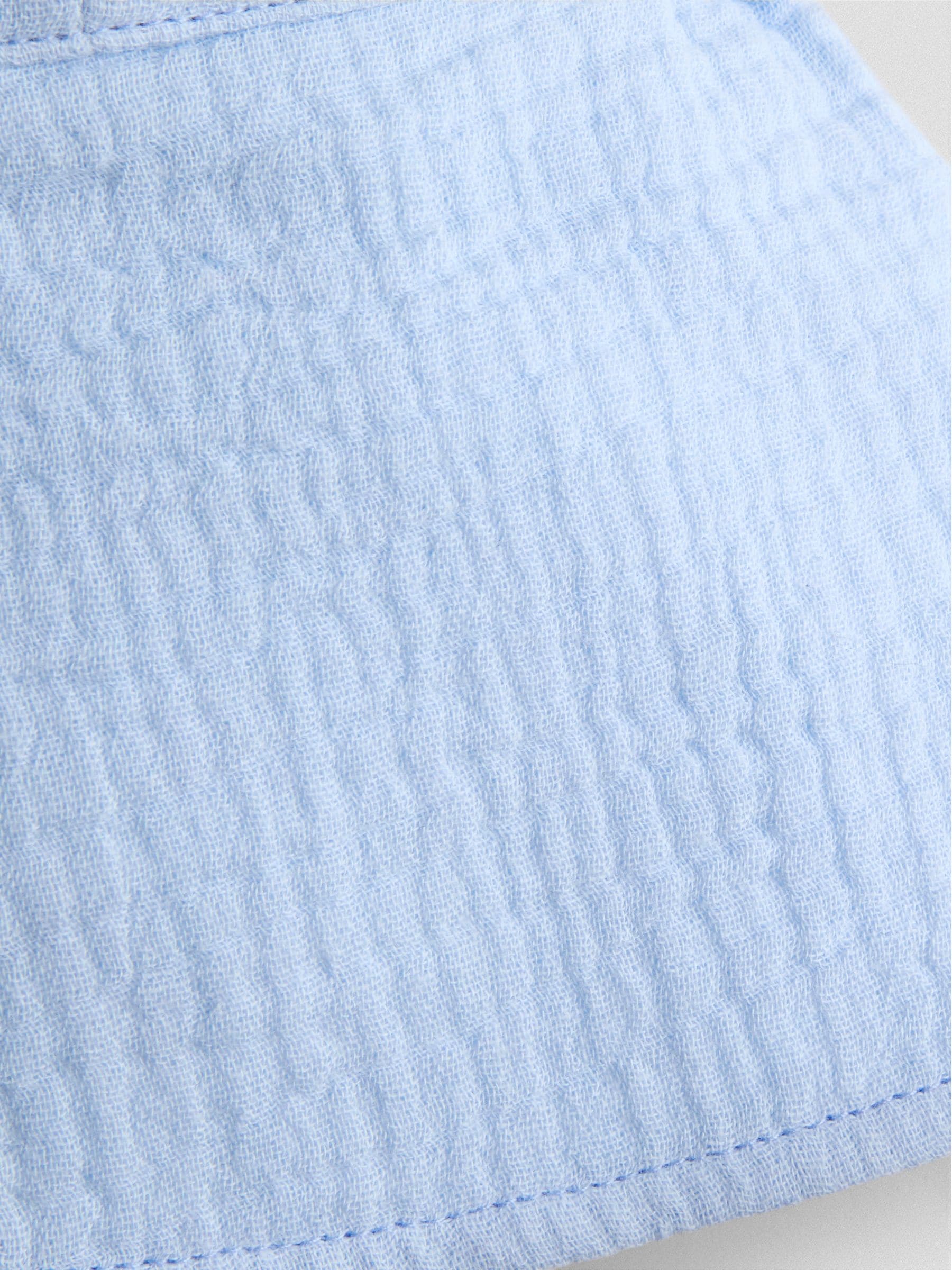 JoJo Maman Bébé blue cheesecloth legionnaire cap, imported from the UK