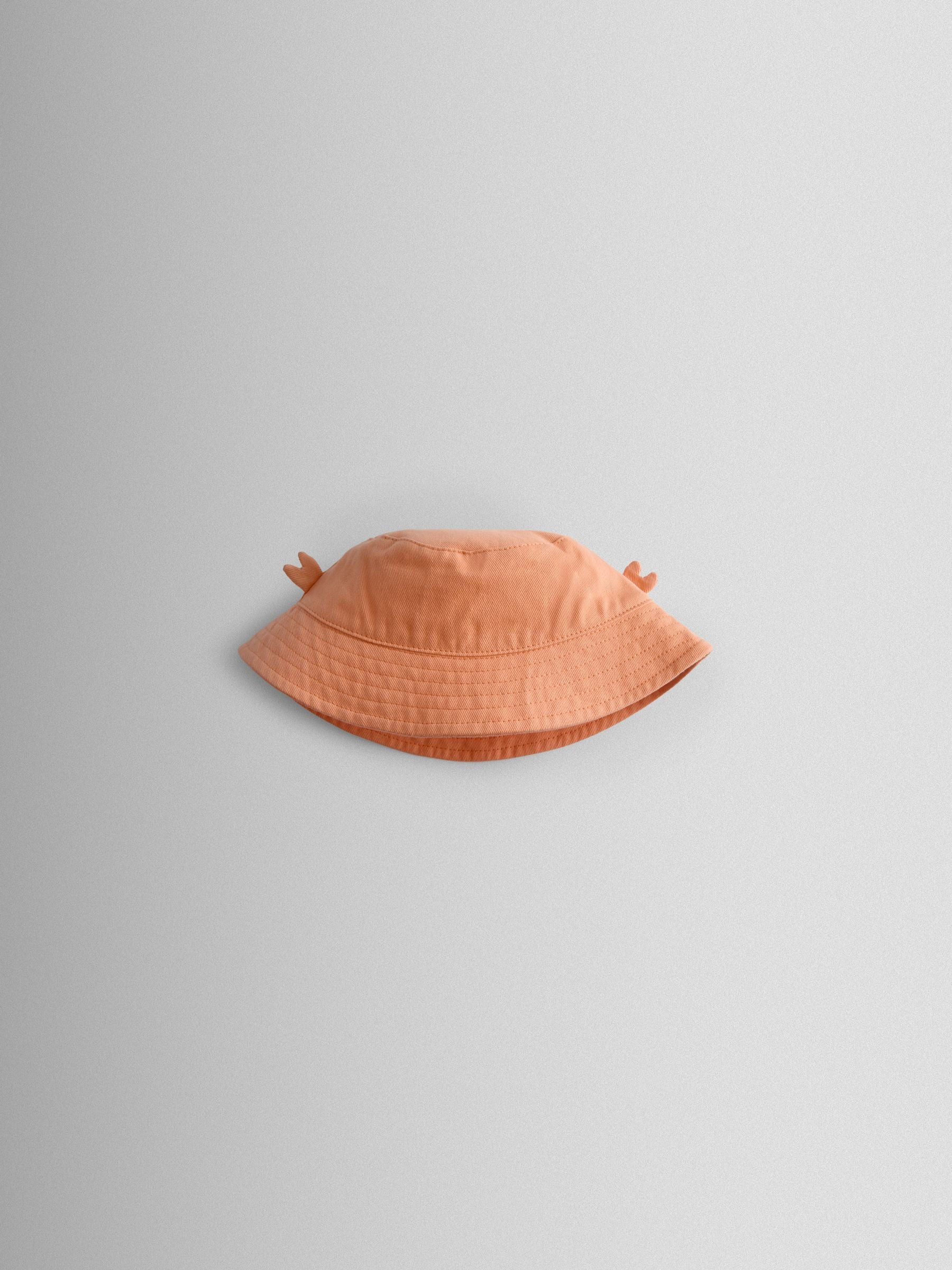 JoJo Maman Bébé orange crab novelty bucket hat, imported from the UK