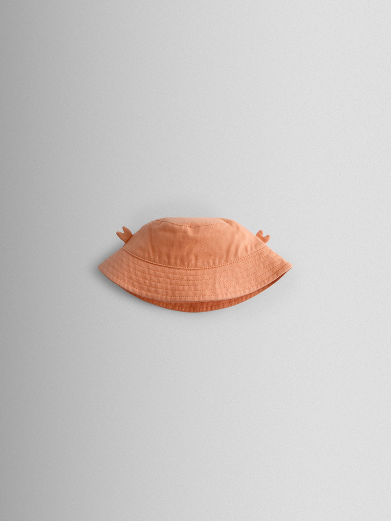 JoJo Maman Bébé orange crab novelty bucket hat, imported from the UK