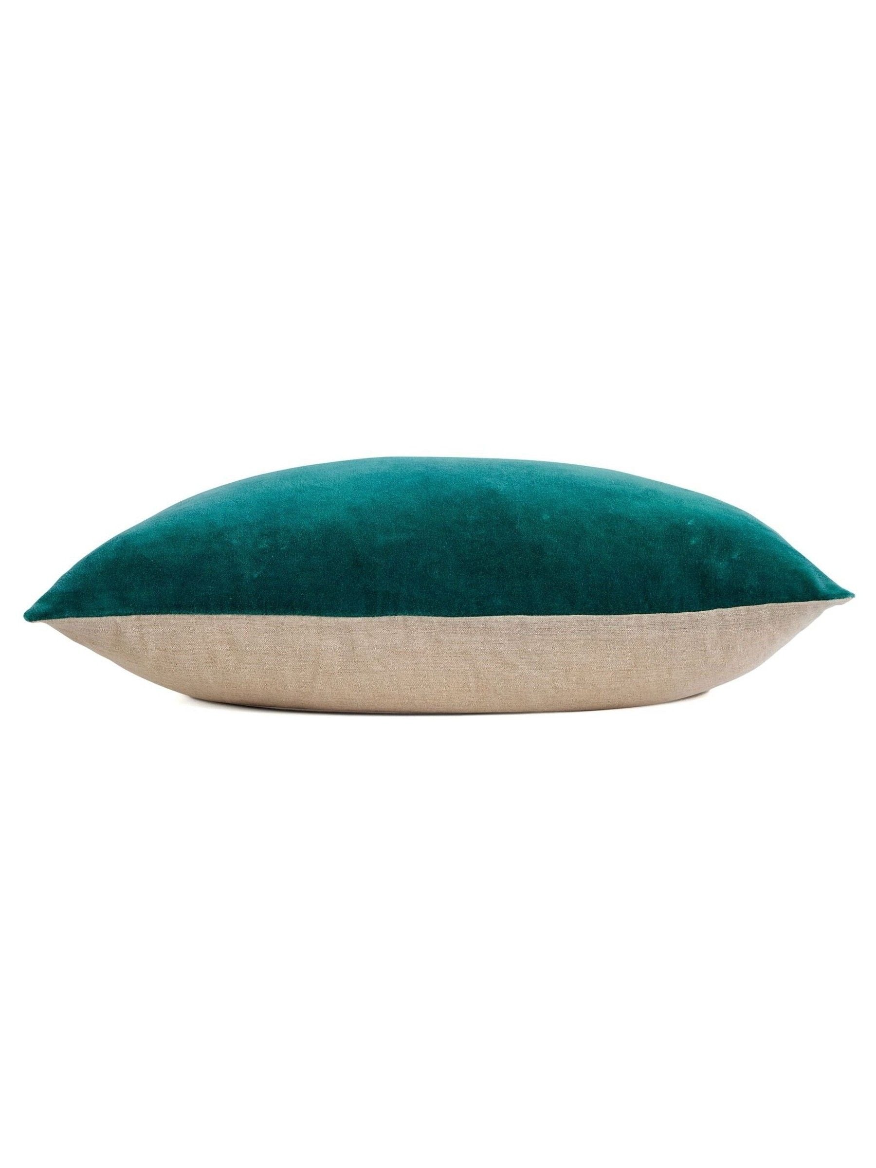 Christy Peacock Jaipur Velvet Cushion 45x45cm, imported from the UK