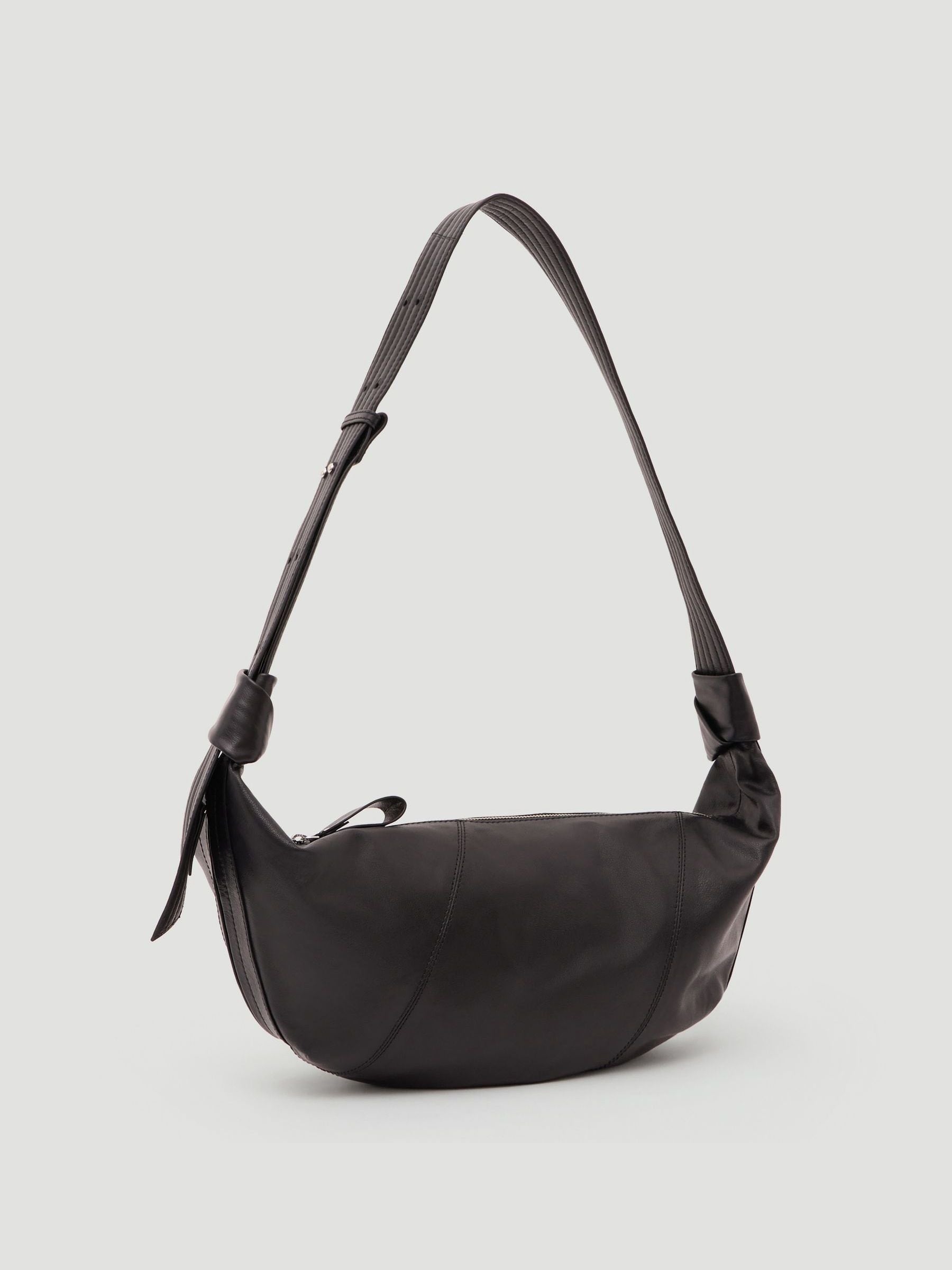 Hush oversized leather crescent bag - British product