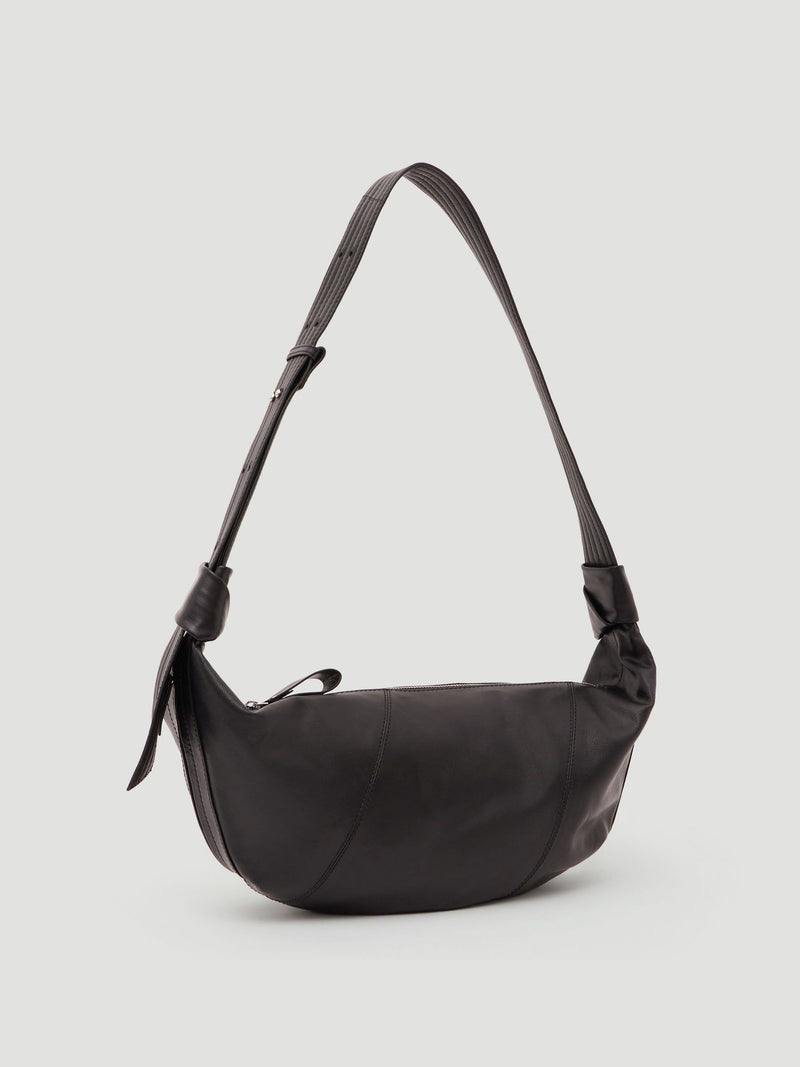 Hush oversized leather crescent bag - British product