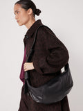 Hush oversized leather crescent bag - British product