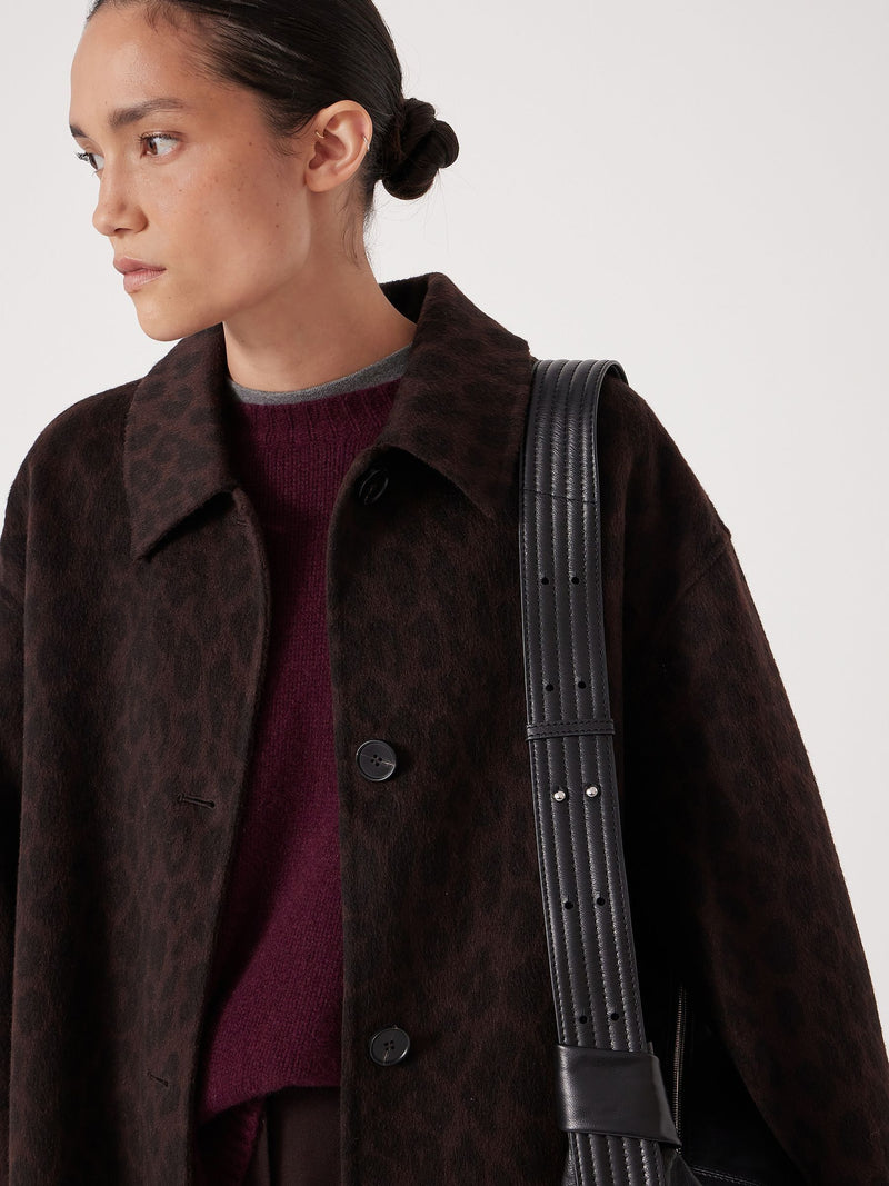 Hush oversized leather crescent bag - British product