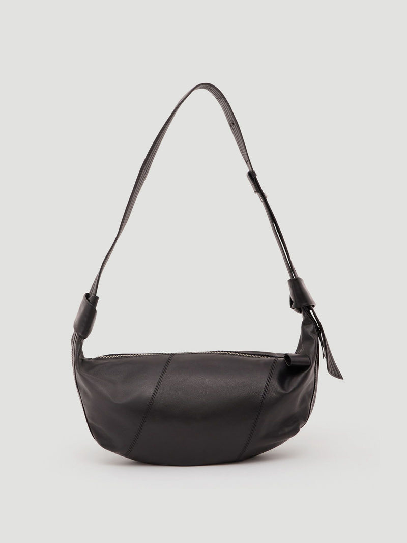 Hush oversized leather crescent bag - British product