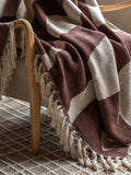 Gallery Home brown abstract throw 170cm, UK version