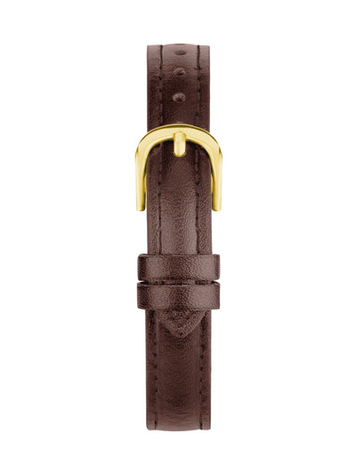 Montre analogique ronde pour femme, 25 mm, avec bracelet en cuir gris
