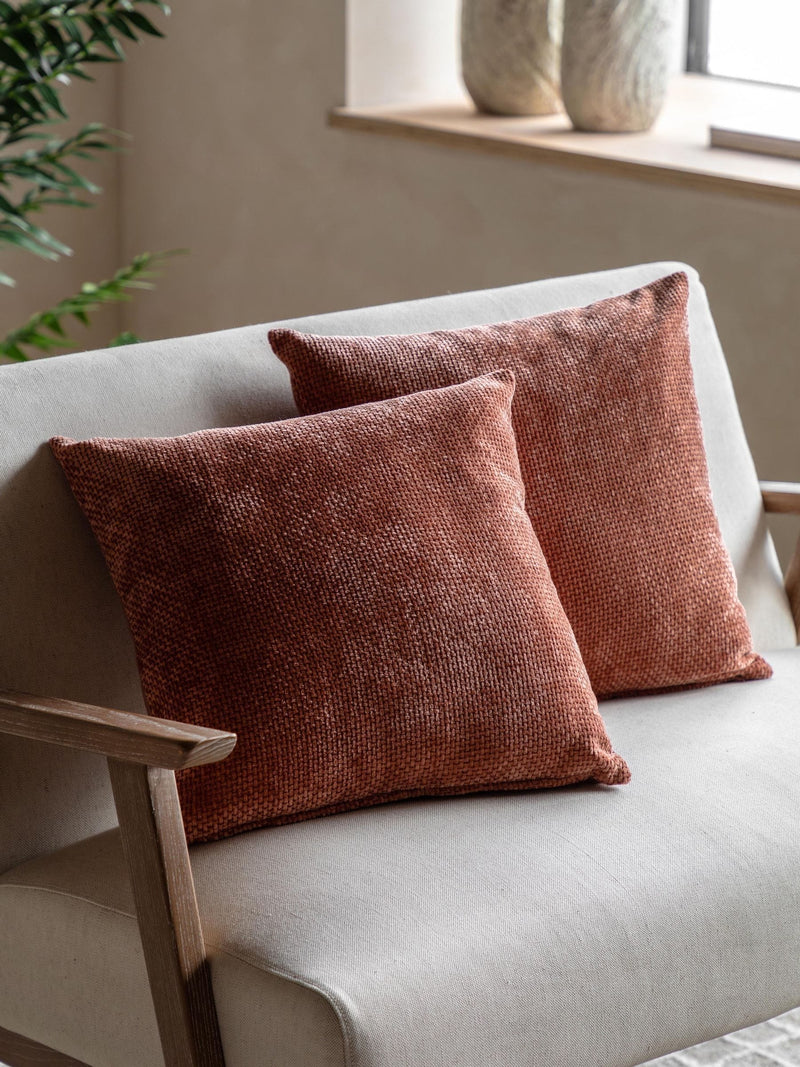 Gallery Home 2 Pack Red Bask Weave Cushions